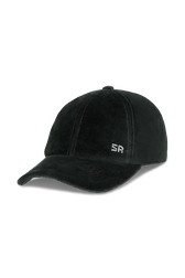 Velvet cap Dark green front view